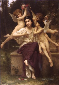 Reve de printemps William Adolphe Bouguereau nude Oil Paintings